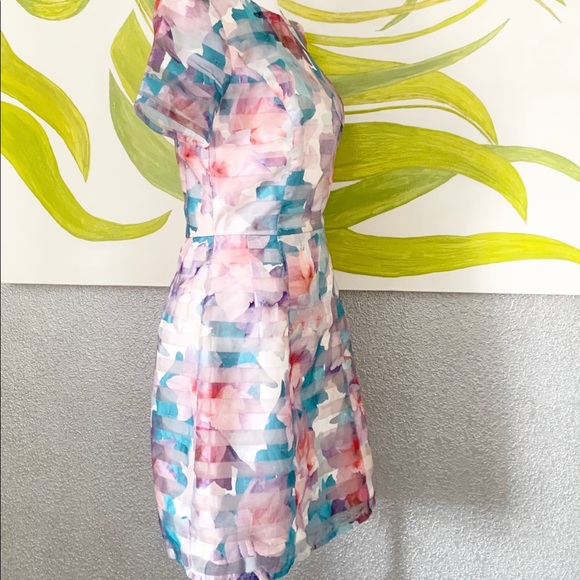 Oasis Water Color Floral Print Dress - Picture 3 of 12